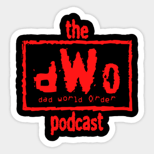 The dWo Podcast Wolfpack logo Sticker